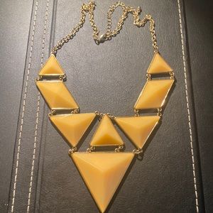 FREE WITH PURCHASE Peach Triangle Necklace